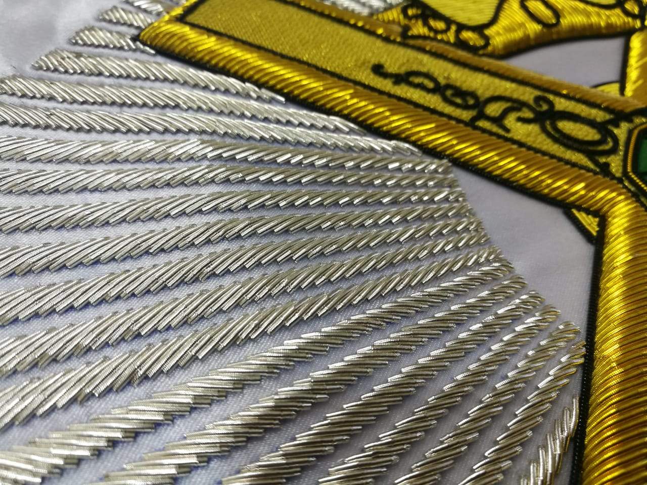 29th Degree Scottish Rite Banner - Handmade Bullion Embroidery - Bricks Masons