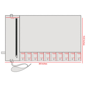 Professional 10-Pocket Leather Knife Roll (3) - Bricks Masons