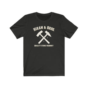 Masonic T-Shirt - Hiram & Bros Various Colors - Bricks Masons