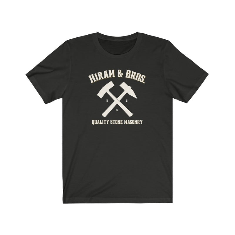 Masonic T-Shirt - Hiram & Bros Various Colors - Bricks Masons