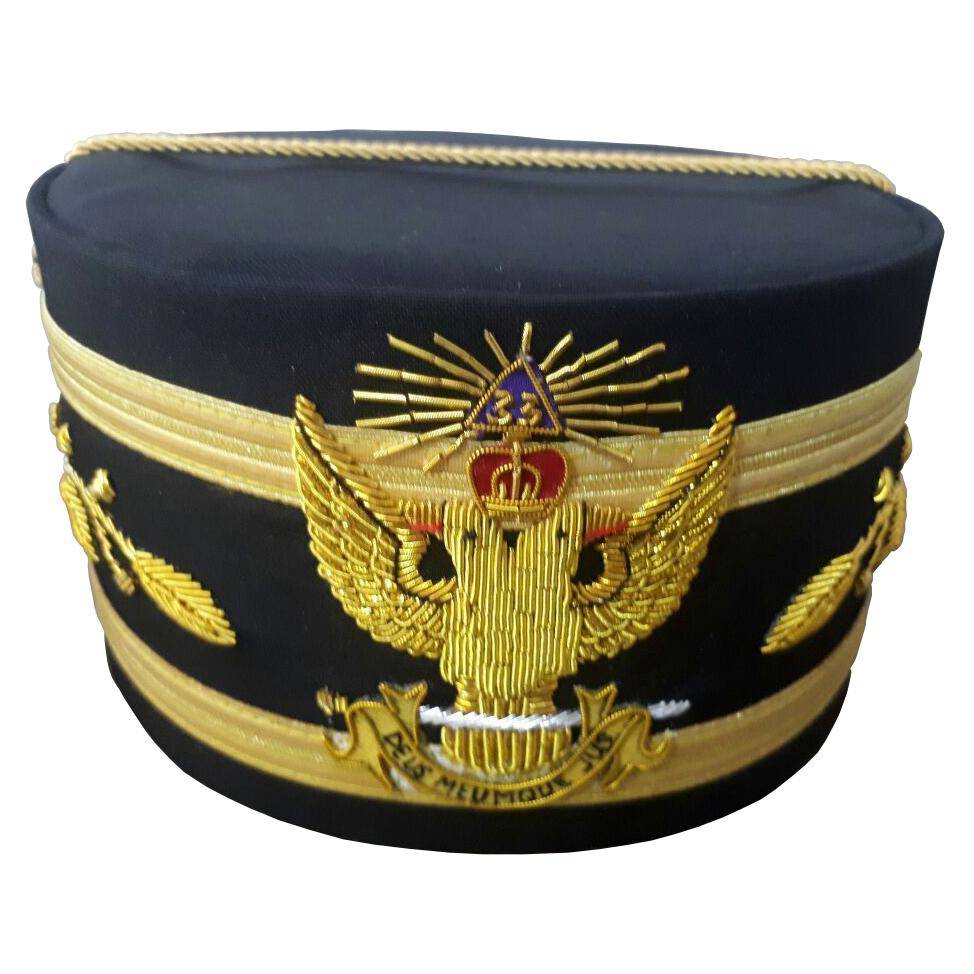 33rd Degree Crown Cap - Wings Up Black - Bricks Masons