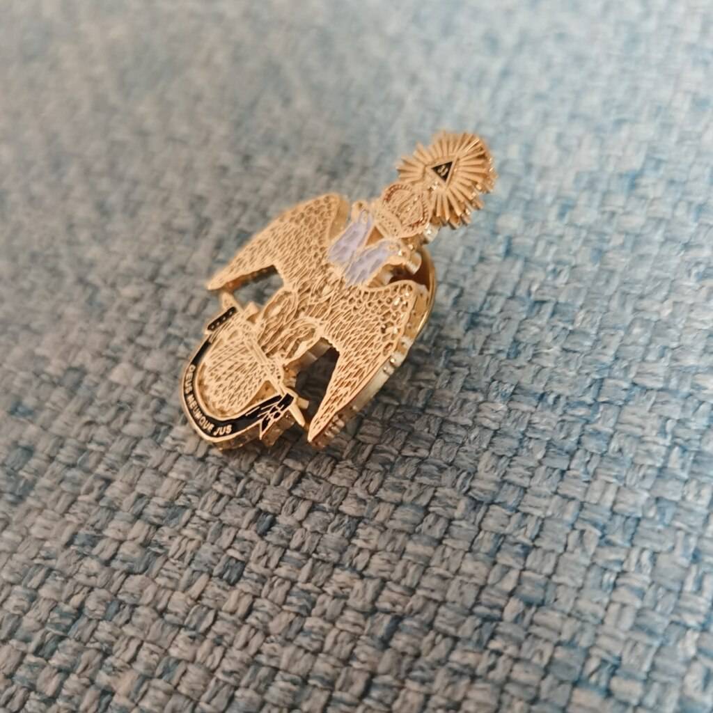 33rd Degree Scottish Rite Brooch - Lapel Pin badge - Bricks Masons
