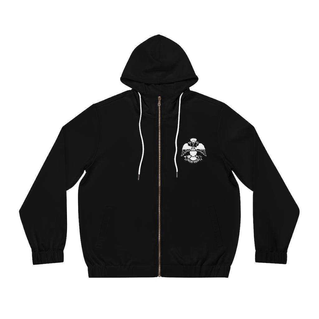 33rd Degree Scottish Rite Hoodie - Wings Down Black - Bricks Masons