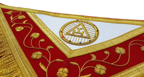 Past High Priest Royal Arch Chapter Apron - Red with Gold Wreath