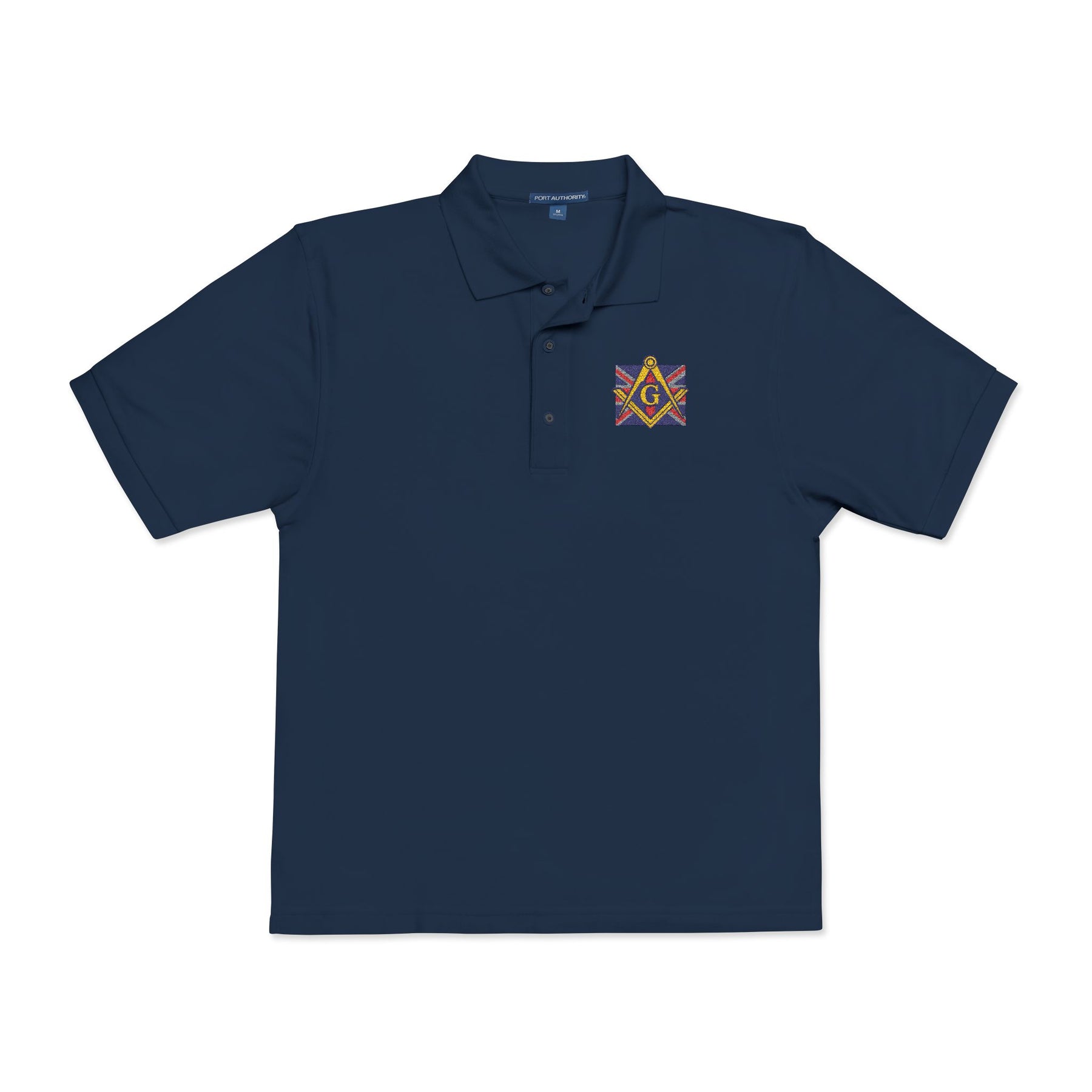 Master Mason Craft Polo Shirt - Embroidered S&C United Kingdom Mason - Bricks Masons