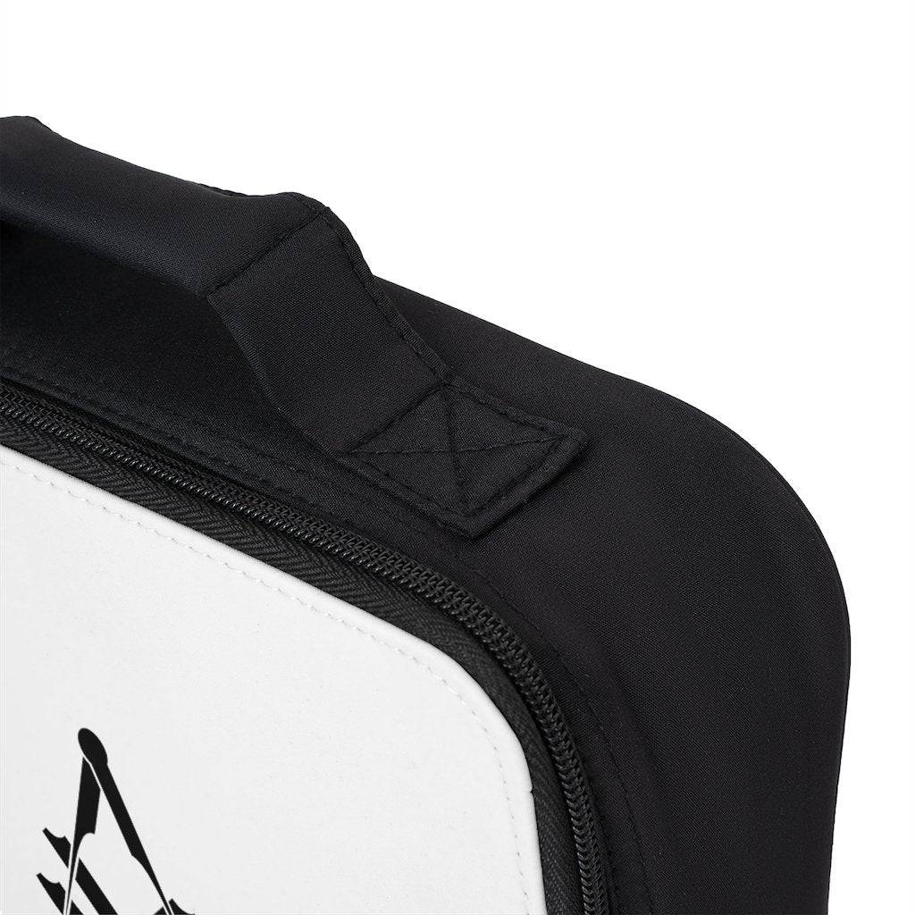 Past Master Blue Lodge Lunch Bag - Black & White