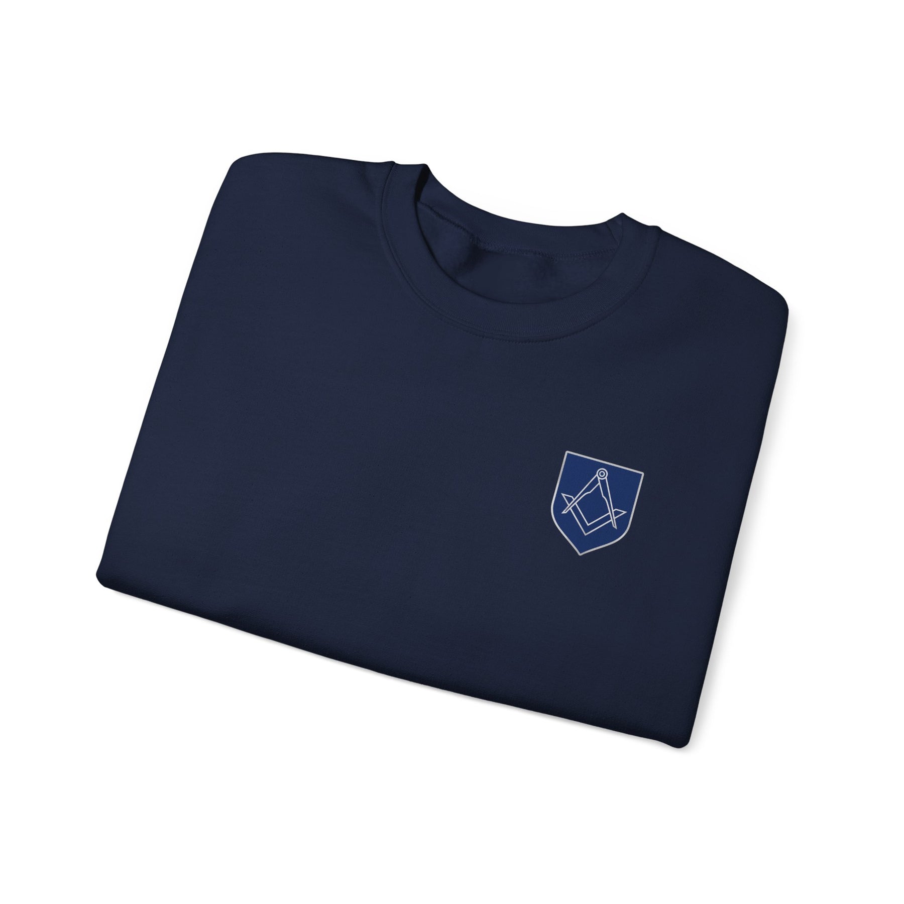 Master Mason Blue Lodge Sweatshirt - Silver Square & Compasses