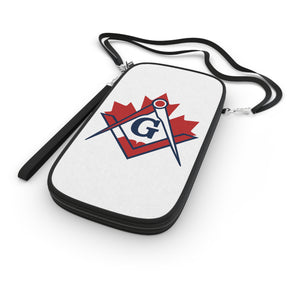 Master Mason Blue Lodge Canada Jurisdiction Passport Wallet - Red Maple Leaf - Bricks Masons