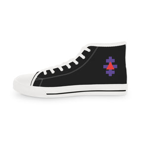 Knight Templar Priests Sneaker - High Top Black & White - Bricks Masons