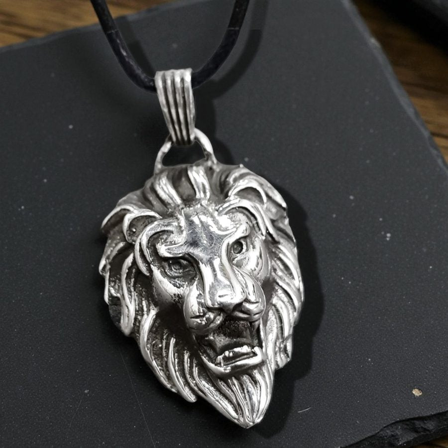 Leon Judah Rastafari Pendant In Silver 5 X 2.5 Cm 26 Gr Art 501 - Bricks Masons