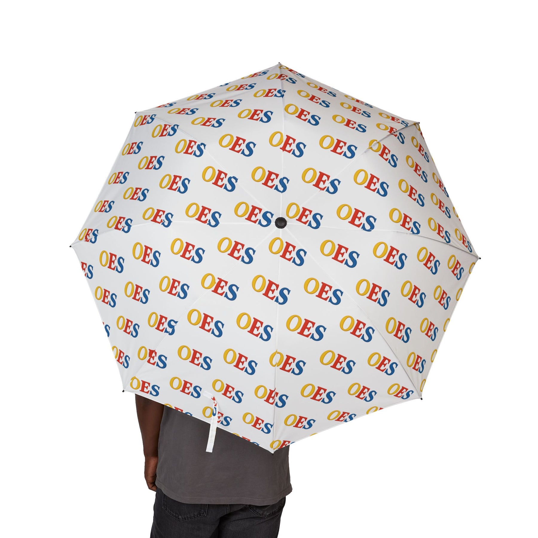 OES Umbrella - All-over OES lettering design - Bricks Masons