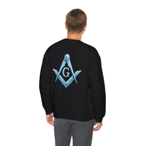 Master Mason Blue Lodge Sweatshirt - Frosty Square & Compass G Design