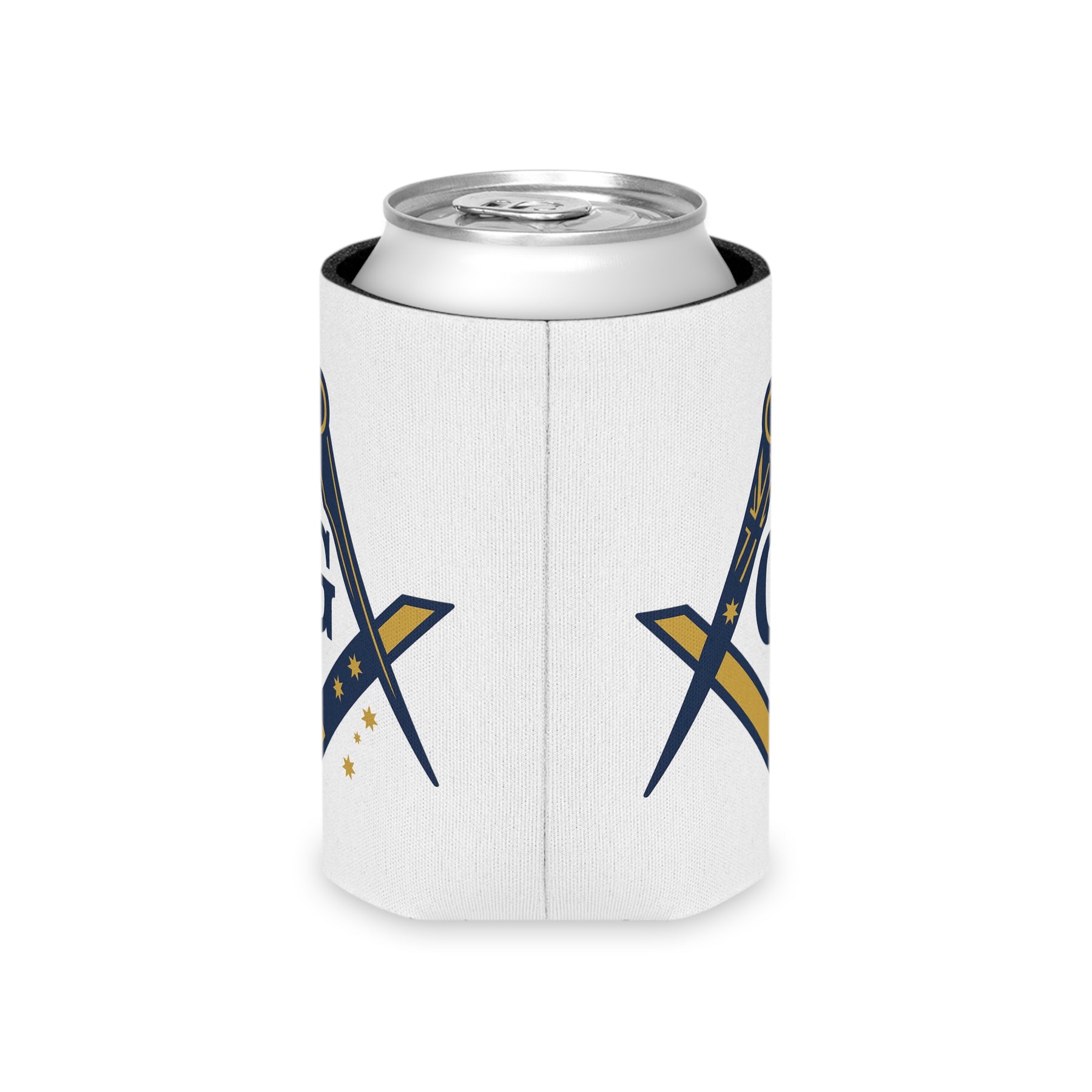 Master Mason Blue Lodge Australia Jurisdiction Can Cooler - S&C G Australia Flag - Bricks Masons