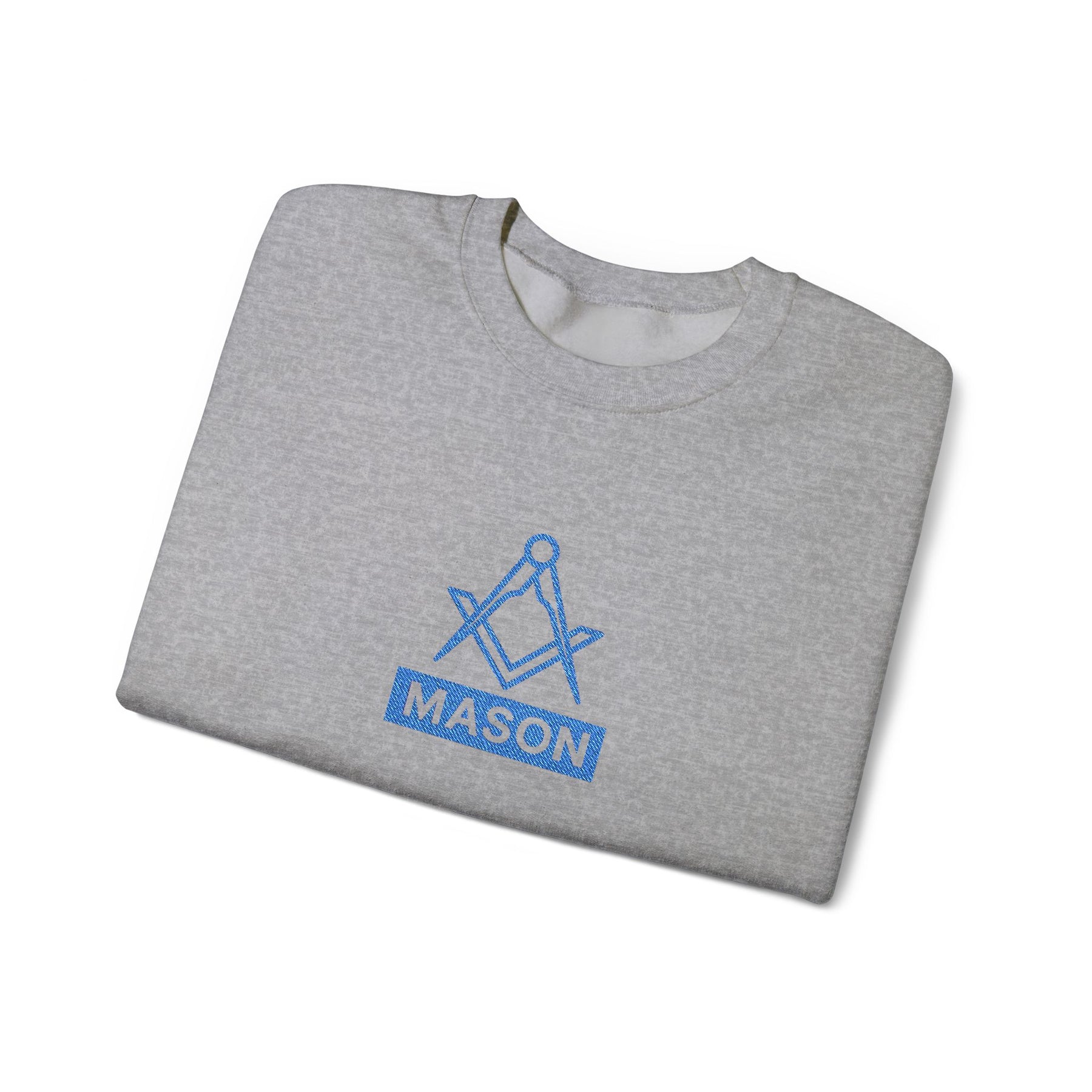 Master Mason Blue Lodge Sweatshirt - Classic Mason Square & Compass Design - Bricks Masons