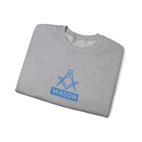 Master Mason Blue Lodge Sweatshirt - Classic Mason Square & Compass Design - Bricks Masons