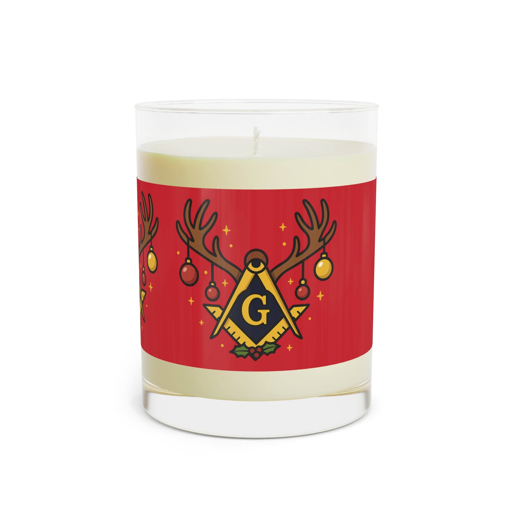 Master Mason Blue Lodge Candle - S&C G Christmas Glow Various Scents - Bricks Masons
