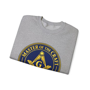 Master Mason Blue Lodge Sweatshirt - Square & Compasses with G Master of The Craft