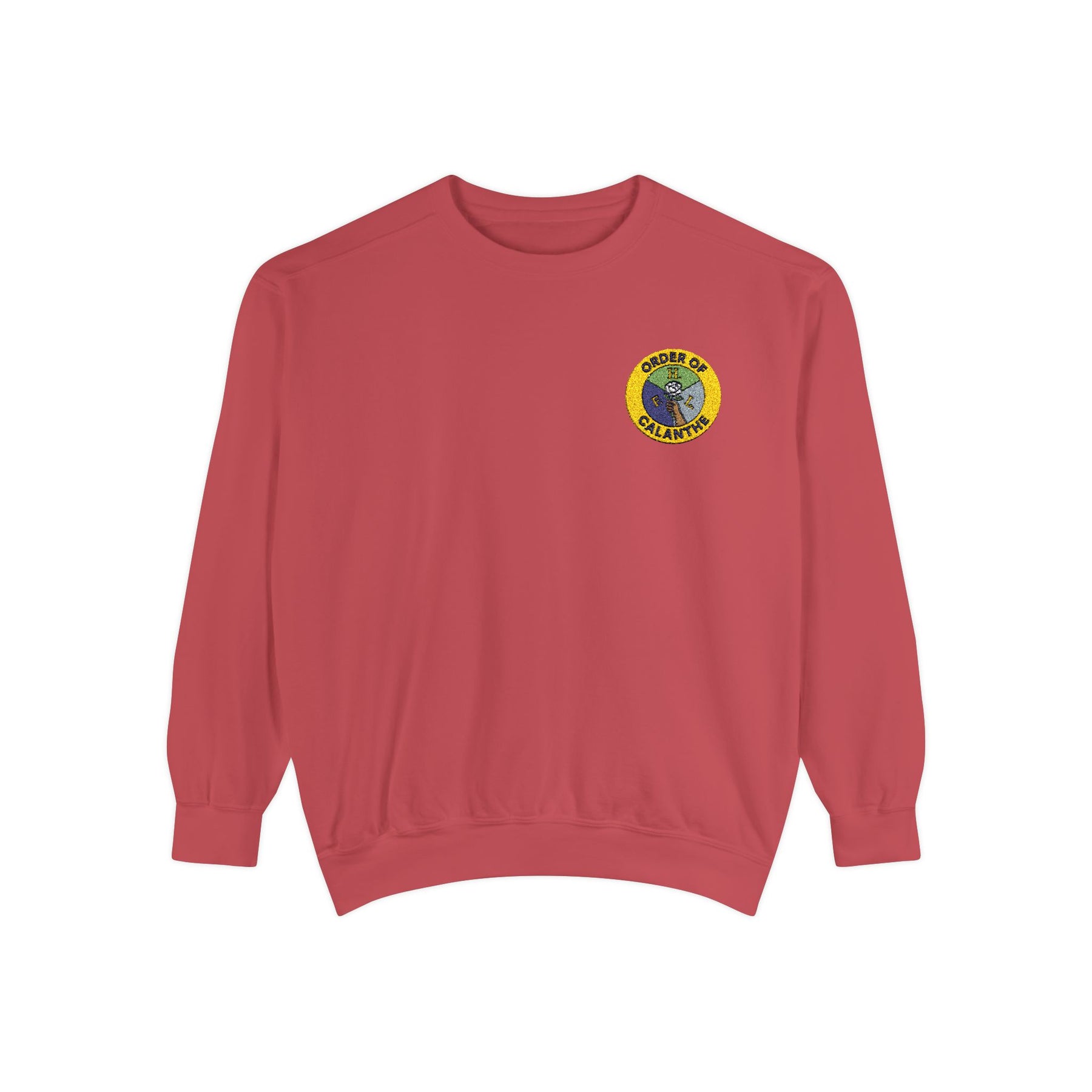 Order of Calanthe Sweatshirt - Left Chest Embroidered Badge - Bricks Masons