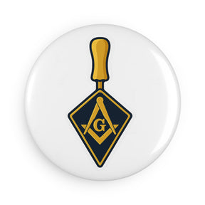 Master Mason Blue Lodge Magnet - Decorative Refrigerator - Bricks Masons