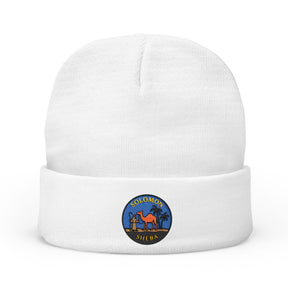 Queen of the South Beanie - Knit Embroidery Emblem - Bricks Masons