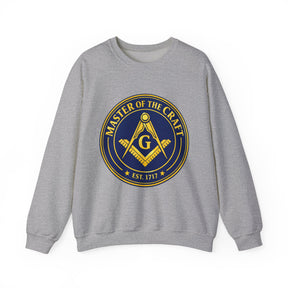 Master Mason Blue Lodge Sweatshirt - Square & Compasses with G Master of The Craft