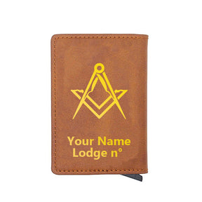 Master Mason Blue Lodge Wallet - Various Colors - Bricks Masons