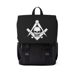 Widows Sons Backpack - Black & White Skull & Bones With S&C - Bricks Masons