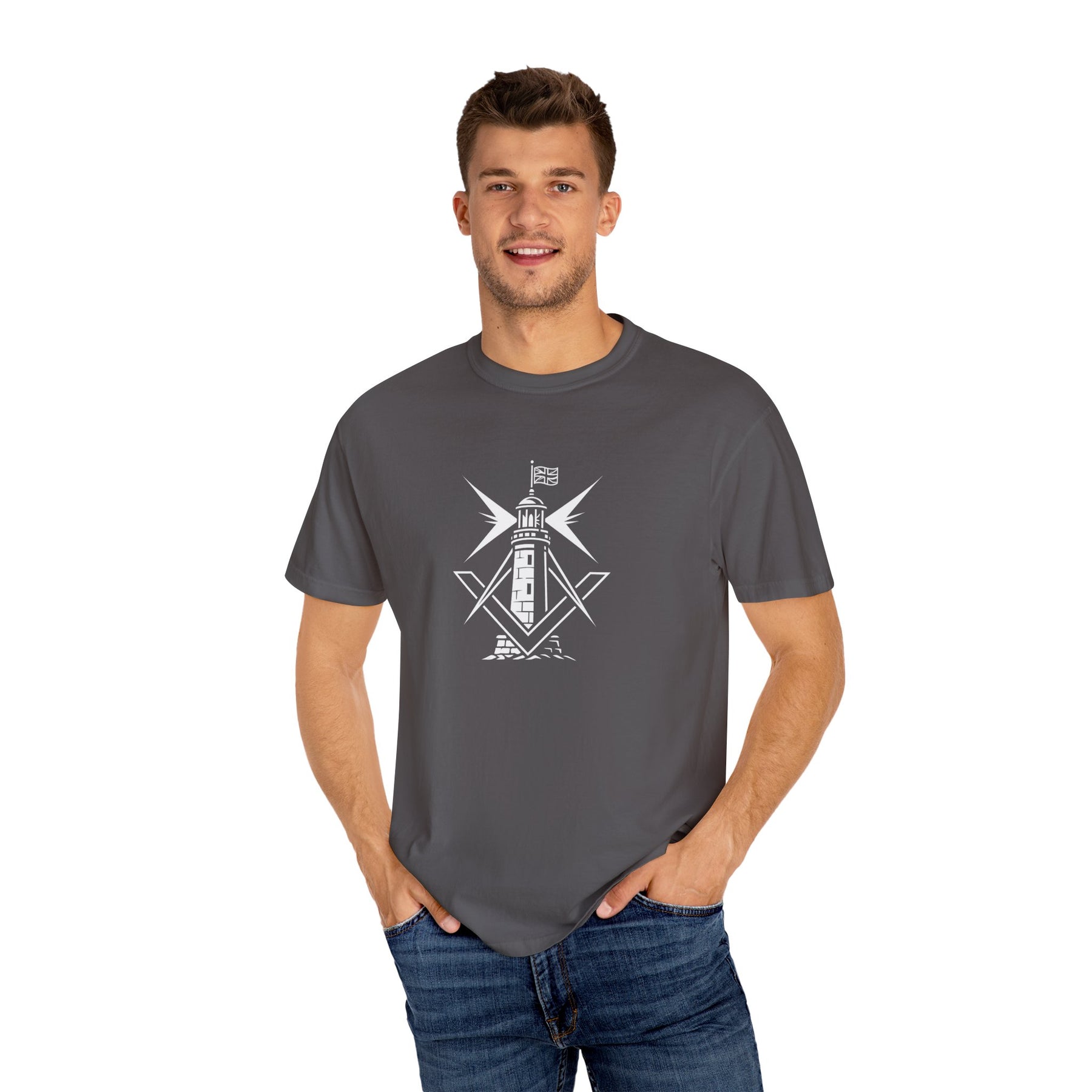 Master Mason Craft T-Shirt - United Kingdom Beacon of Brotherhood - Bricks Masons