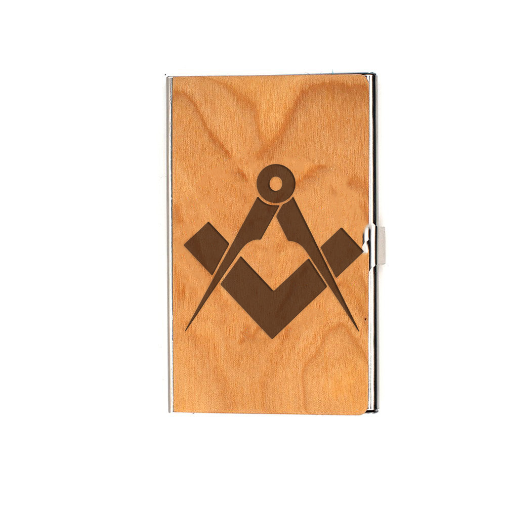 Master Mason Blue Lodge Card Holder - (RFID Protection) - Bricks Masons