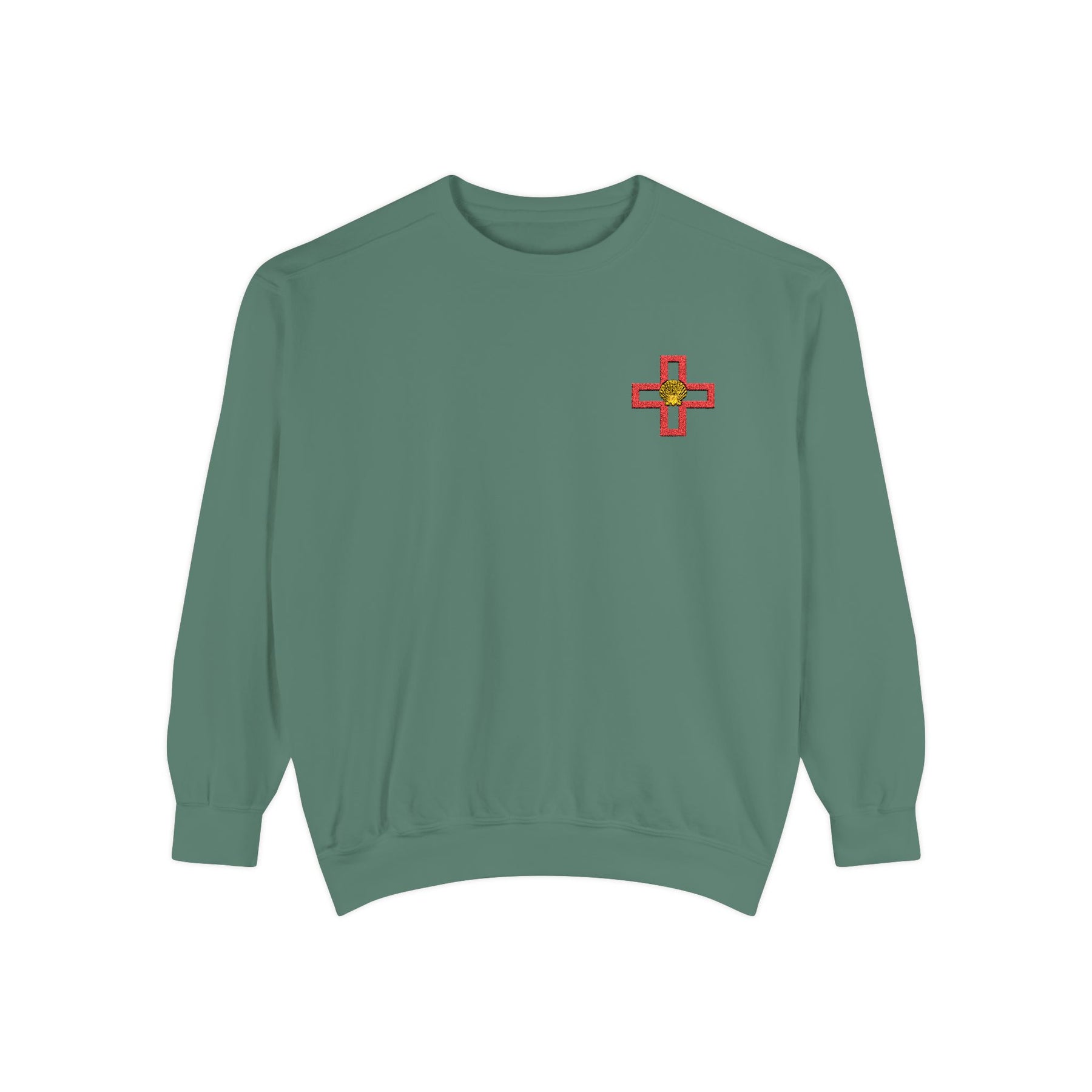 St. Thomas of Acon Sweatshirt - Embroidered Red Cross of Acon - Bricks Masons