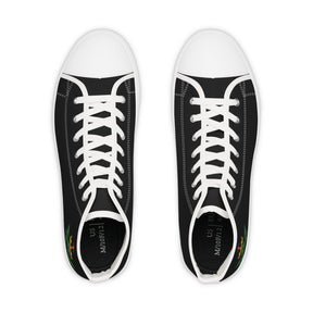 Allied Masonic Degrees Sneaker - High Top Black & White AMD Emblem - Bricks Masons