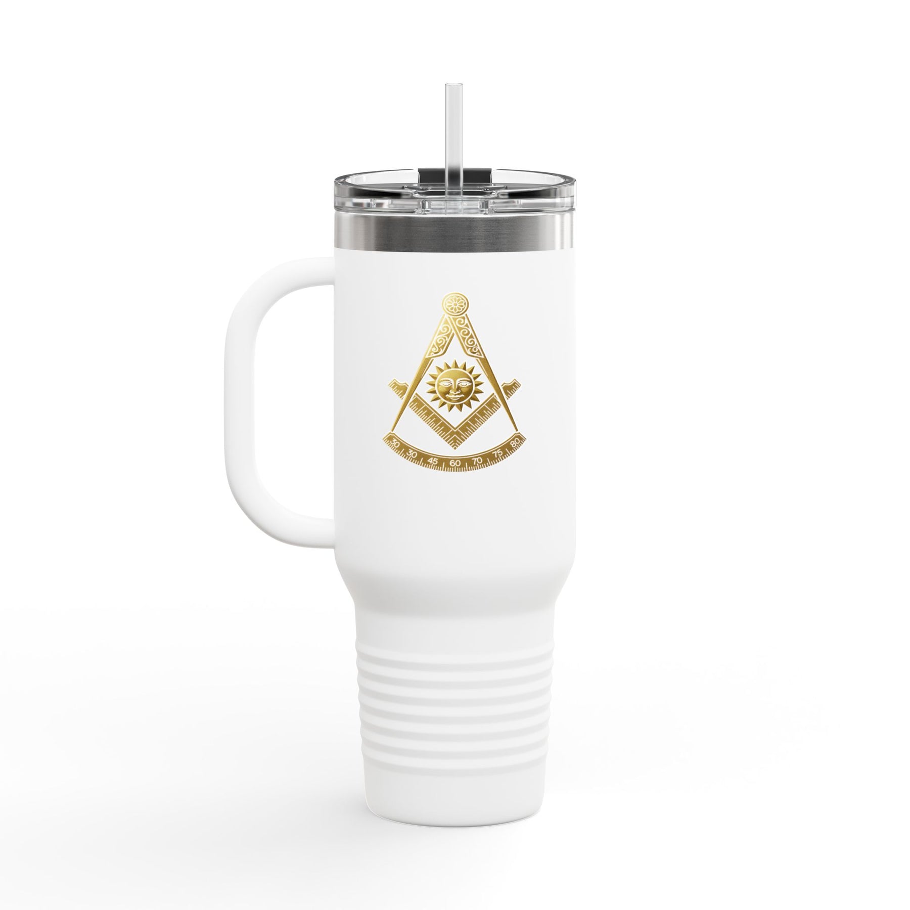 Past Master Blue Lodge Ringneck Tumbler - 40oz Stainless Steel & Insulated - Bricks Masons
