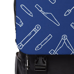 Master Mason Blue Lodge Backpack - Blue Masonic Tools - Bricks Masons