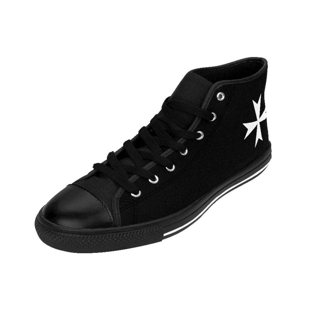 Order Of Malta Sneaker - High-top Black & White