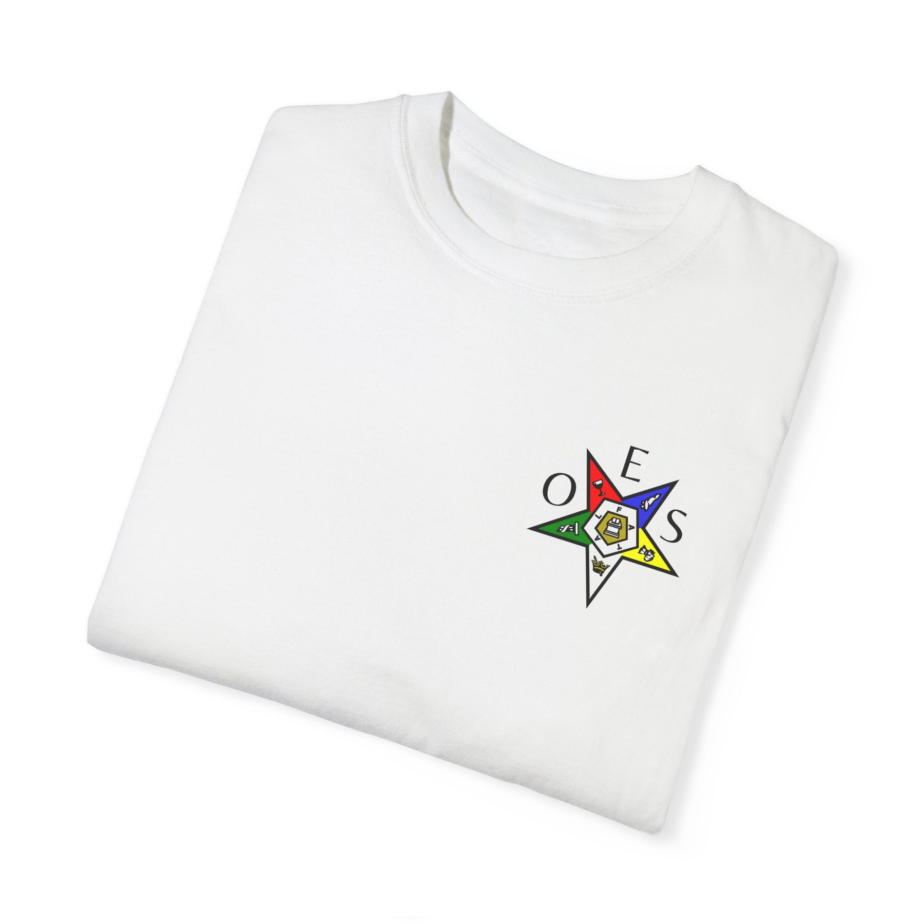 OES T-Shirt - Garment-Dyed Tee OES Star Various Colors - Bricks Masons