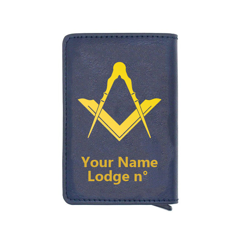 Master Mason Blue Lodge Wallet - Various Colors - Bricks Masons