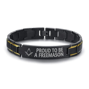 Master Mason Blue Lodge Bracelet - Stainless Steel - Bricks Masons