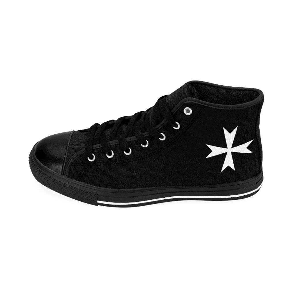 Order Of Malta Sneaker - High-top Black & White