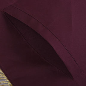 95th Degree Memphis Misraim French Regulation Apron - Maroon Velvet With Gold Hand Embroidery Bullion