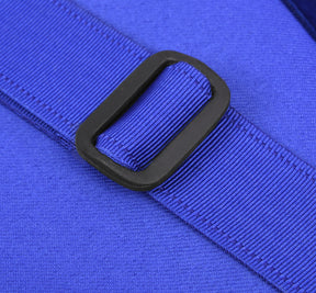 Past Master Blue Lodge Apron - Blue Velvet Silver Bullion With Wreath & Fringe - Bricks Masons