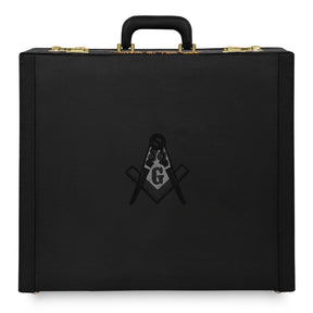 Master Mason Blue Lodge Apron Case -  Hand Embroidery Personalization Various Sizes & Materials - Bricks Masons