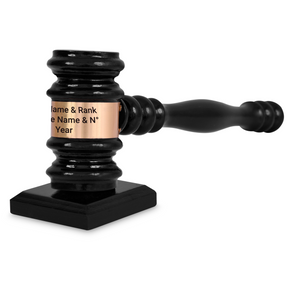 Universal Gavel - Black Handcrafted Wood Customization