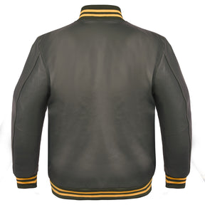 Widows Sons Jacket - Leather With Customizable Gold Embroidery - Bricks Masons