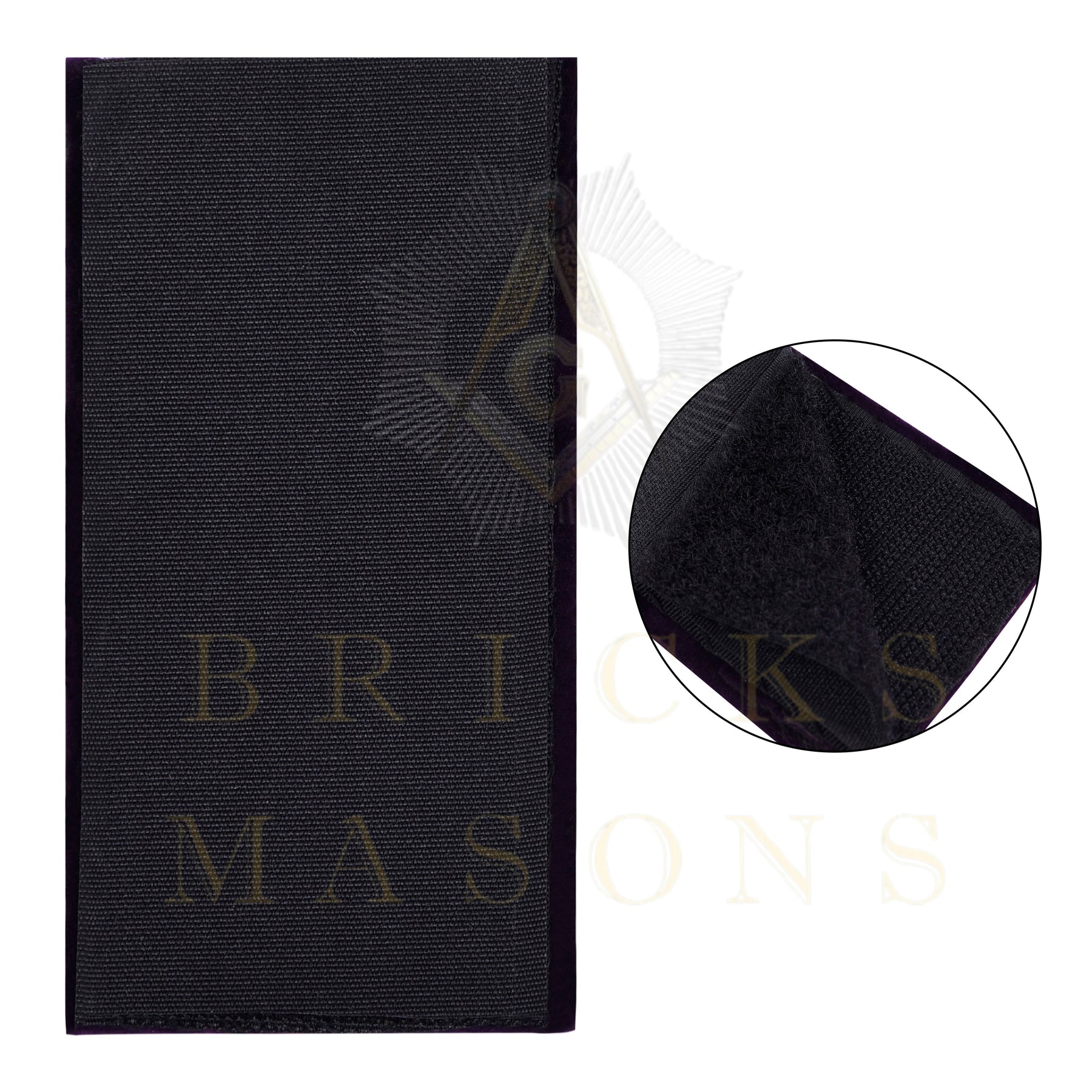 Past Grand Commander Knights Templar Frock Coat Shoulder Board - Gold & Black Bullion Embroidery - Bricks Masons