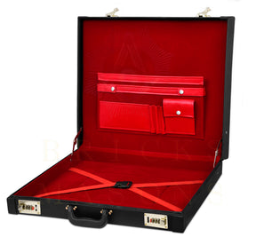 Past Grand High Priest Royal Arch Chapter Apron Case - Gold Machine Embroidery With Red Interior Various Sizes - Bricks Masons