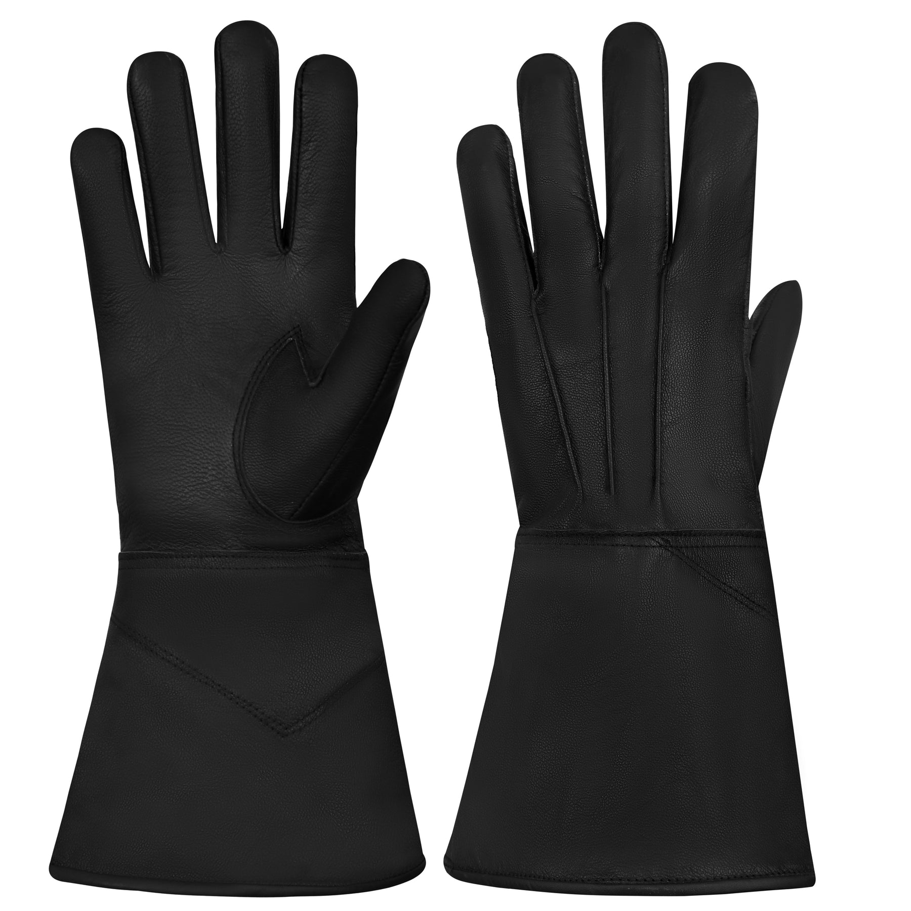 Universal Gauntlet - Black Leather Various Sizes - Bricks Masons
