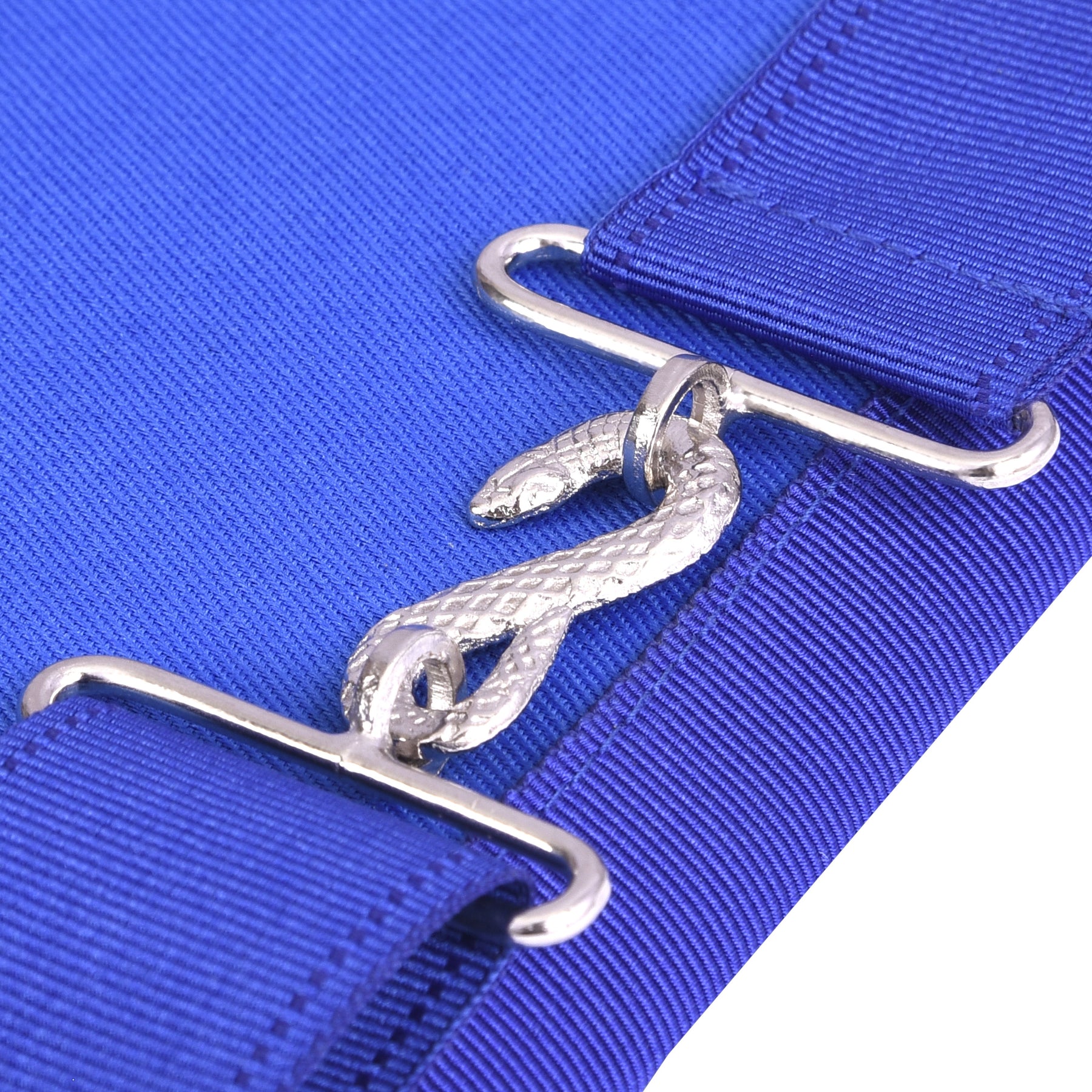 Past Master Blue Lodge Apron - Blue Ribbon With Tassels - Bricks Masons