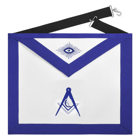 Junior Deacon Blue Lodge Officer Apron - Royal Blue Borders