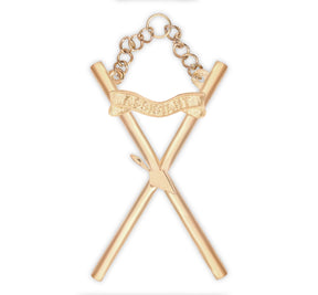 Assistant Director of Ceremonie Royal & Select Masters Officer Collar Jewel - Gold Plated - Bricks Masons