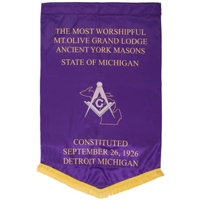 Custom Masonic Banner - Printed Expose - Bricks Masons
